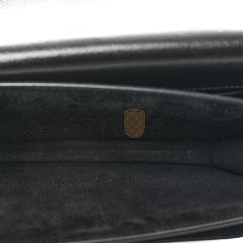 YSL SUNSET MEDIUM IN SUEDE AND LEATHER 422906 (22*16*8cm)